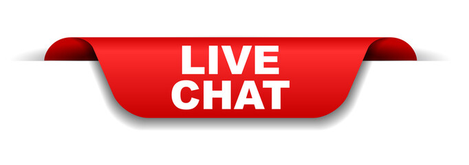 red banner live chat