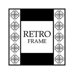Retro ornamental frame