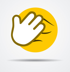 Isolated Facepalm emoticon in a flat design