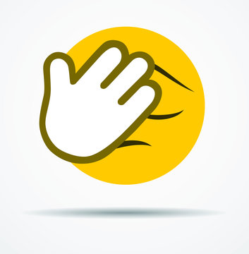 Isolated Facepalm emoticon in a flat design