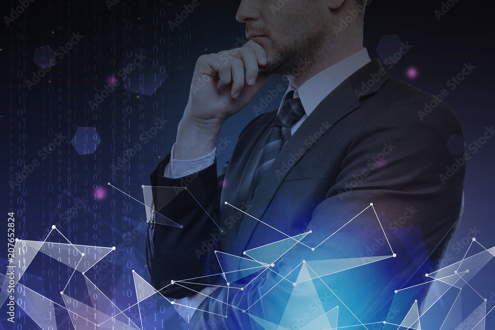 Poster technology, innovation and computing concept