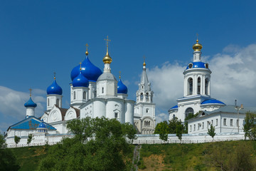 Fototapeta na wymiar Architectural ensemble of Bogolyubsky monastery in Bogolyubovo village, near Vladimir, Russia.