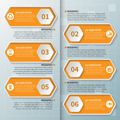 Abstract 3D Paper Infographics