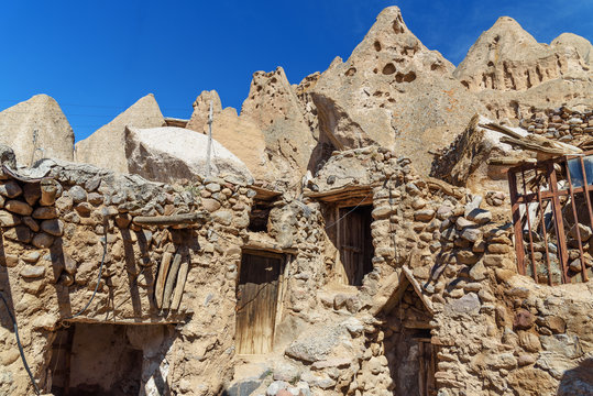 Houses in rock village Kandovan. Iran