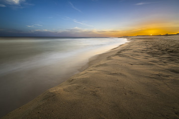 Uruguayan beaches are incredible, wild and virgin beaches wait for the one that wants to go to this amazing place where enjoy a wild and lonely beach. Here we can see the sunset at Oceania de Polonio