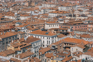 Fototapeta premium Venice panorama with the historical buildings and roofs