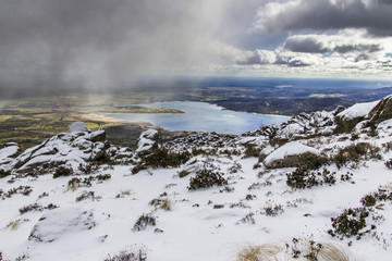 Views over Madrid skyline from 