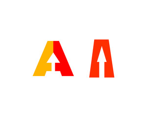 a letter arrow logo collection