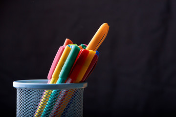 Color Magic in a metal box on a black background.