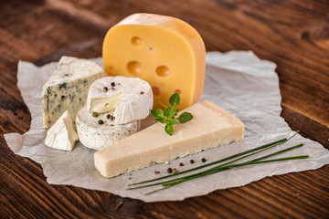 cheese board selection. 