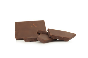 chocolate isolated on white background
