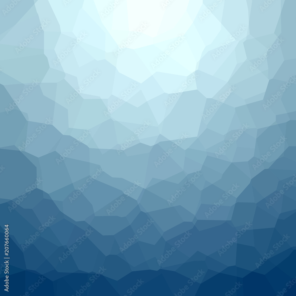 Poster vector polygonal blue texture. abstract geometric background.