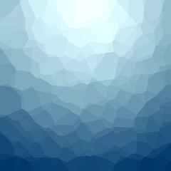 Fototapeta premium Vector polygonal blue texture. Abstract geometric background.
