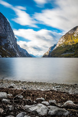 Obraz premium Lysefjord fjord Norway long exposure coast line