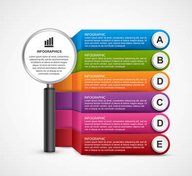 Abstract options infographics template. Infographics for business presentations or information banner.