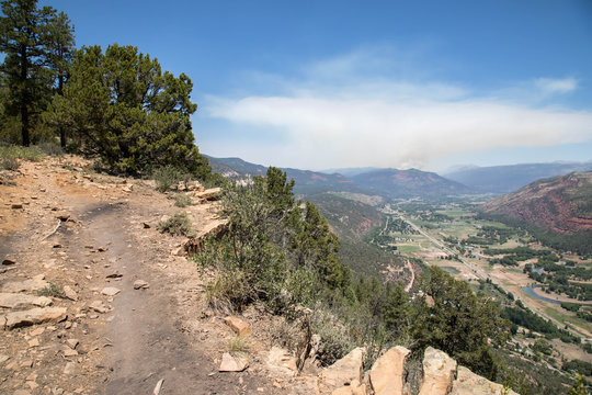 The 416 fire in Durango, Colorado on Saturday June 2nd from the Animas Mountain trail