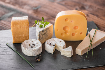 cheese board selection. 