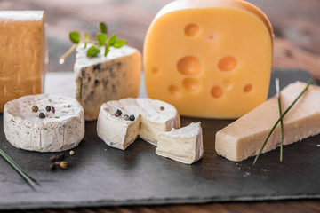 cheese board selection. 