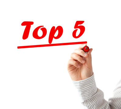 Hand Writing Top 5 List