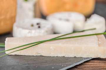 cheese board selection. 