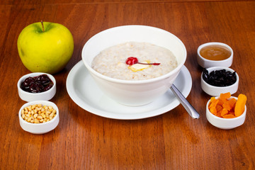 Delicious oatmeal porridge