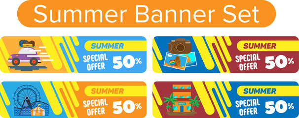 Summer Banner Set