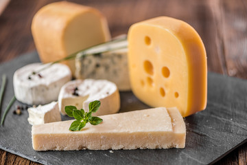cheese board selection. 