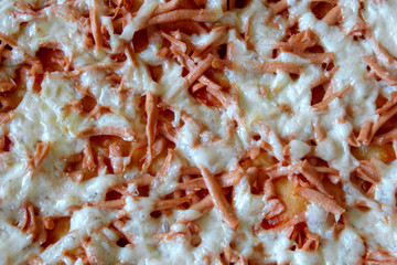 Close up of a pizza