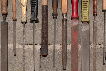 Tools on a wall