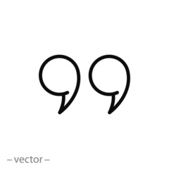 Quote vector icon