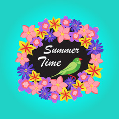 Vector illustration of summer background banners