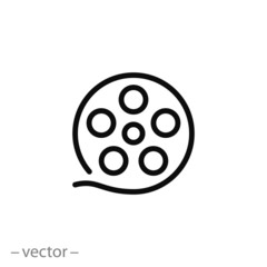 reel video movie icon vector