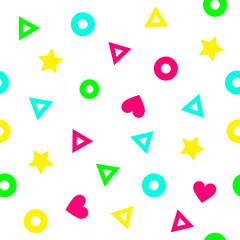 Abstract geometrical color seamless pattern background