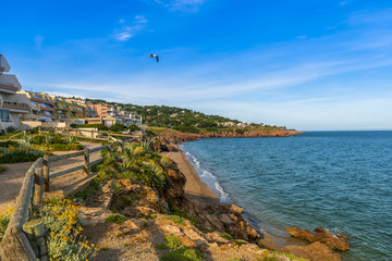 La corniche à Sète dans l'Hérault en Occitanie, France © FredP