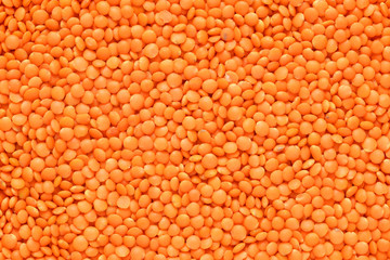 Red lentils background