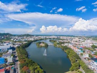 Naklejka premium Nakhon Sawan is a pleasant city in Thailand.