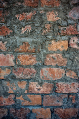 Close-up photography of a red bricks wall.