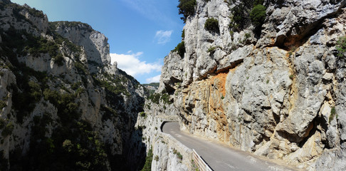 beginning of Gorges de Galamus, south of France