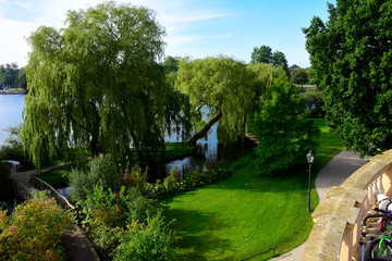 Garden next to the Schweriner Sea in Germany