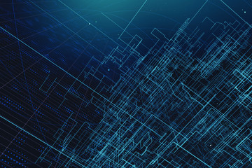 Digital cords background