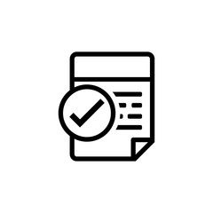 Approve invoice vector icon