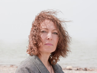Portrait of a beautiful middle aged woman.