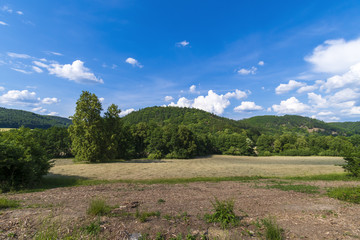 Beautiful mountain landscape while summer day.