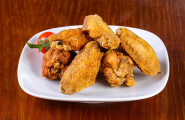 Chicken wings heap