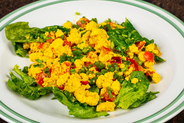 Tasty omlet scramble