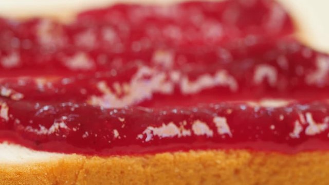 Jam on bread