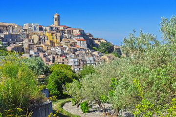 Fototapeta na wymiar The village of Badolato, Calabria, Italy