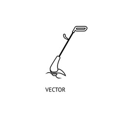 Brushcutters line icon