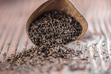 cumin seeds in a dish