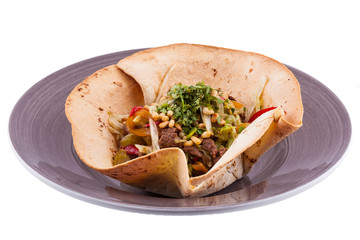 warm salad of beef tenderloin